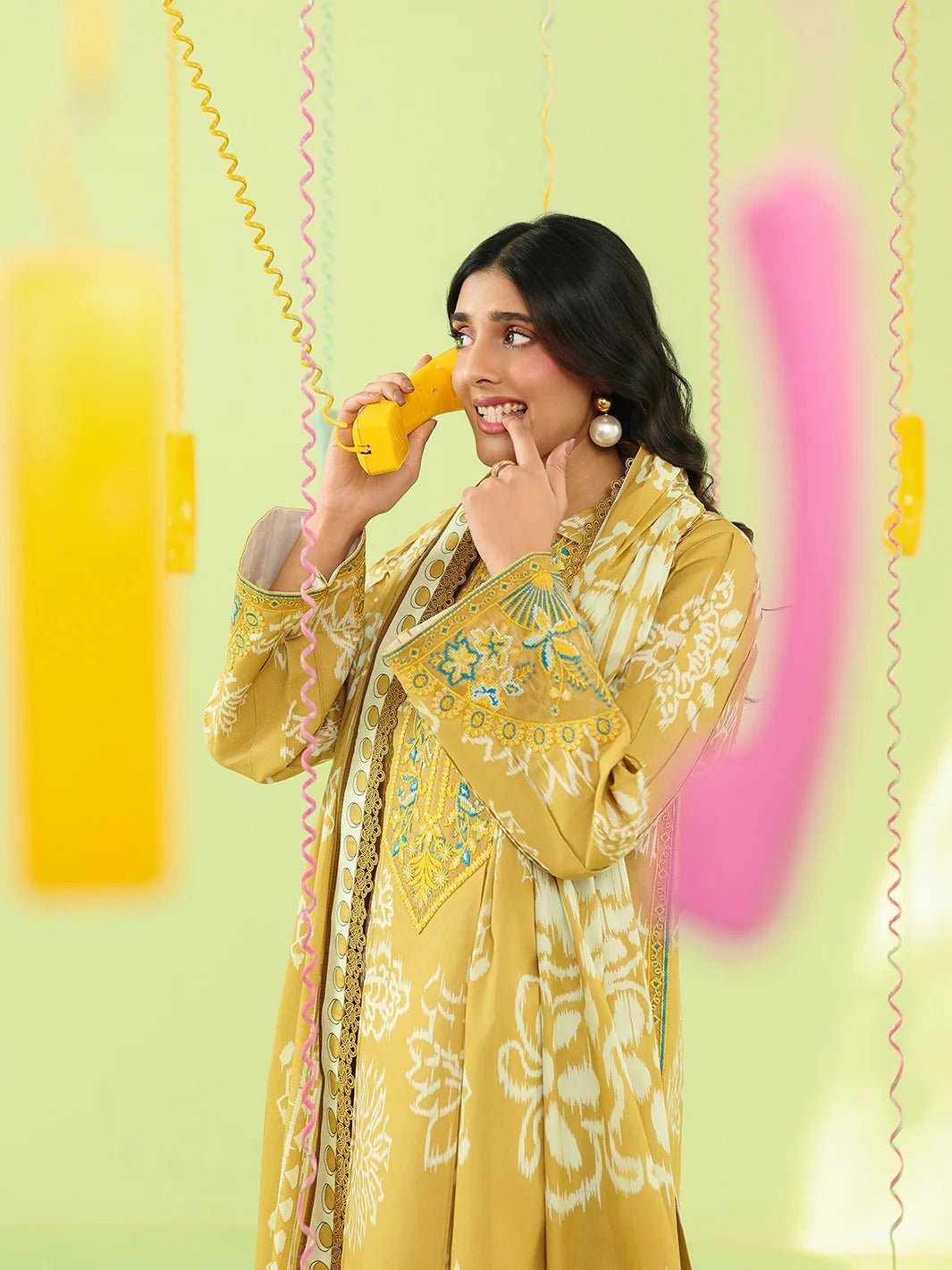 AN-2-04 | 3 PC Lawn | Anaya | Mahnur - Portia Fabrics