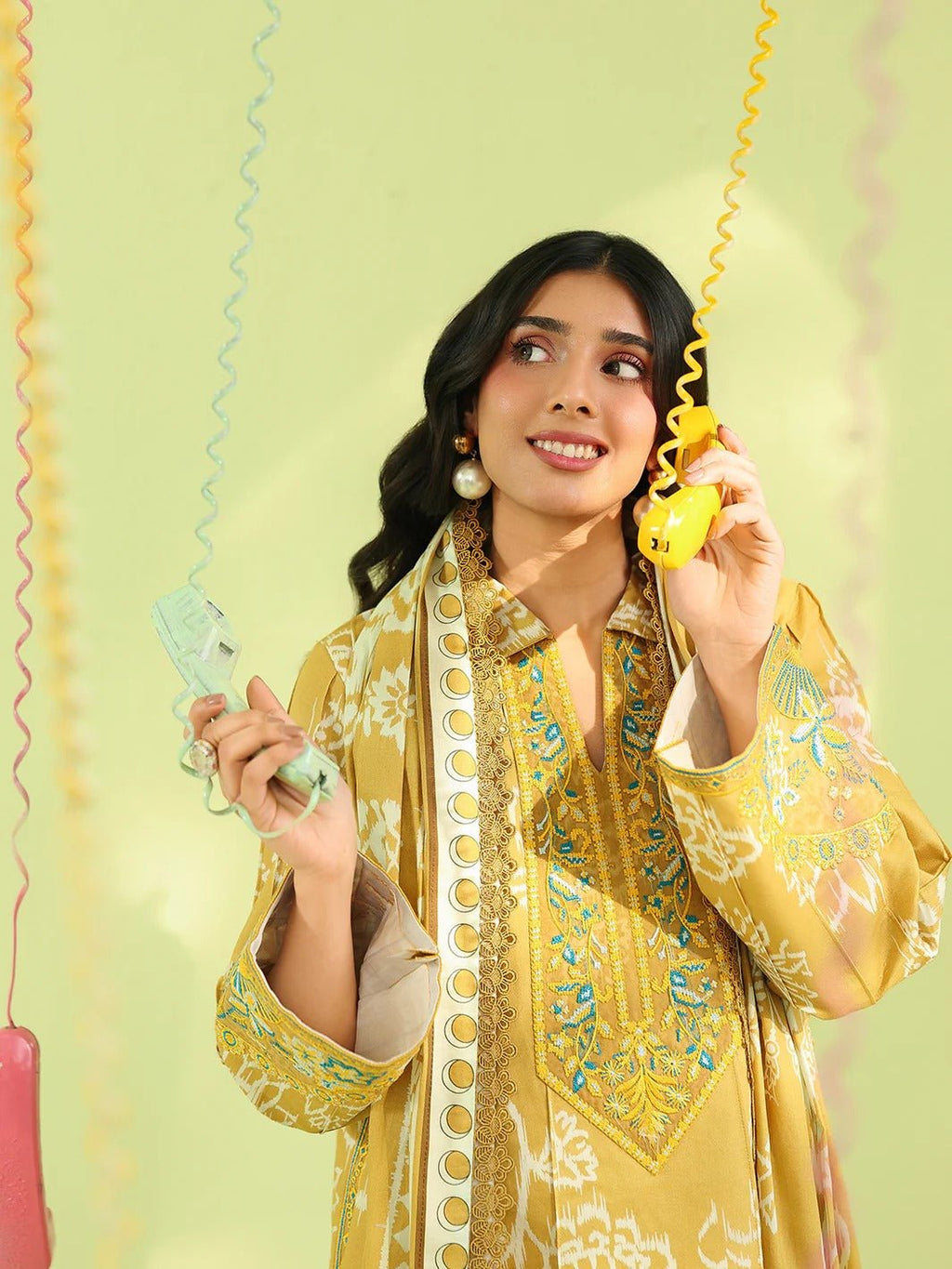 AN-2-04 | 3 PC Lawn | Anaya | Mahnur - Portia Fabrics