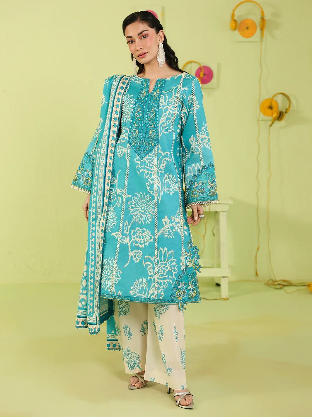 AN-2-07 | 3 PC Lawn | Anaya | Mahnur - Portia Fabrics Main image