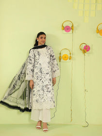 AN-2-08 | 3 PC Lawn | Anaya | Mahnur - Portia Fabrics