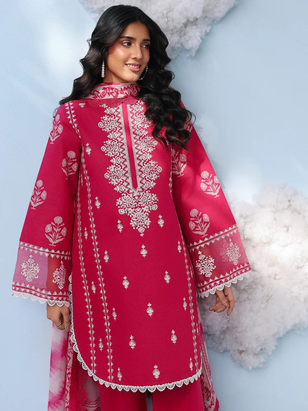 AN-2-12 | 3 PC Lawn | Anaya | Mahnur - Portia Fabrics