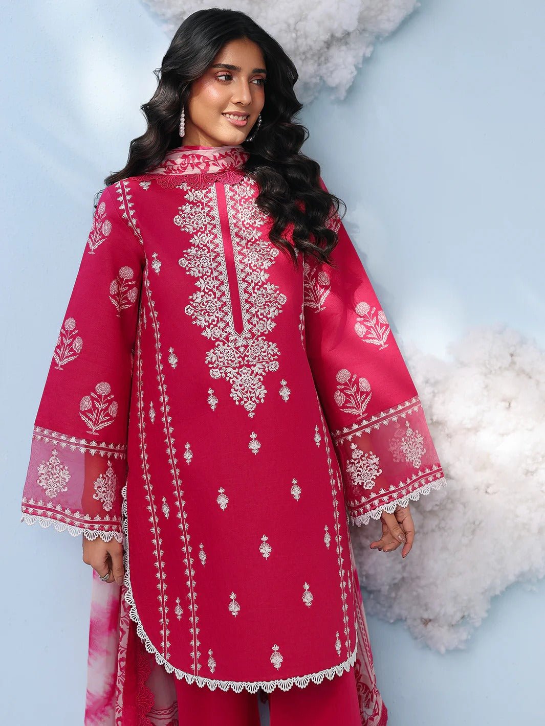 AN-2-12 | 3 PC Lawn | Anaya | Mahnur - Portia Fabrics