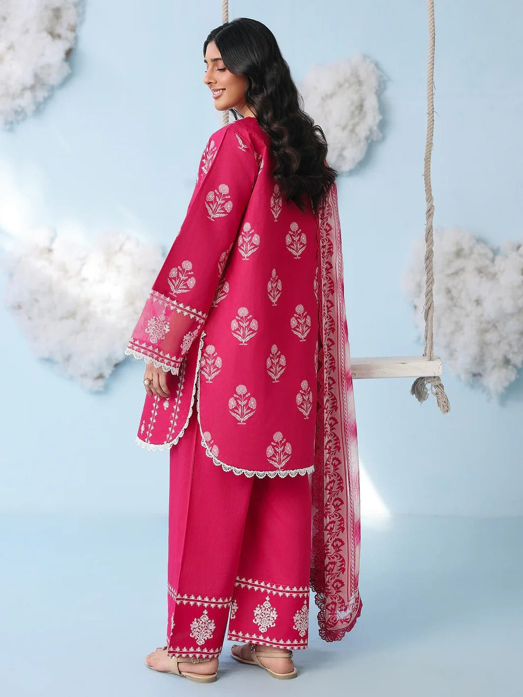 AN-2-12 | 3 PC Lawn | Anaya | Mahnur - Portia Fabrics