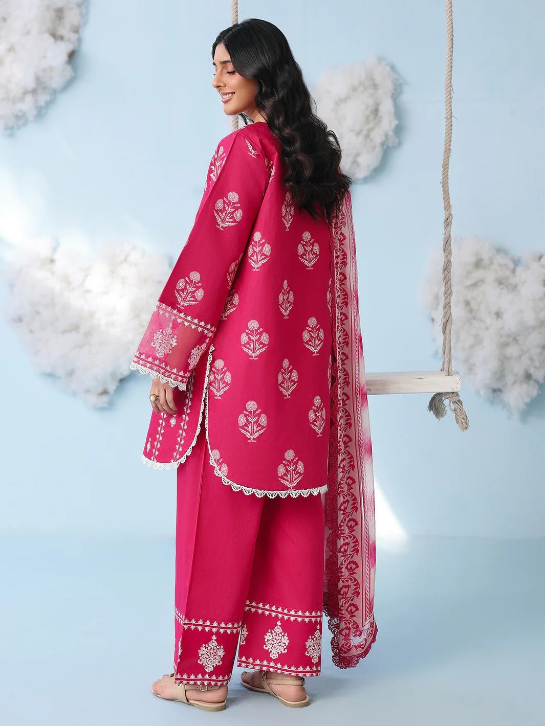AN-2-12 | 3 PC Lawn | Anaya | Mahnur - Portia Fabrics