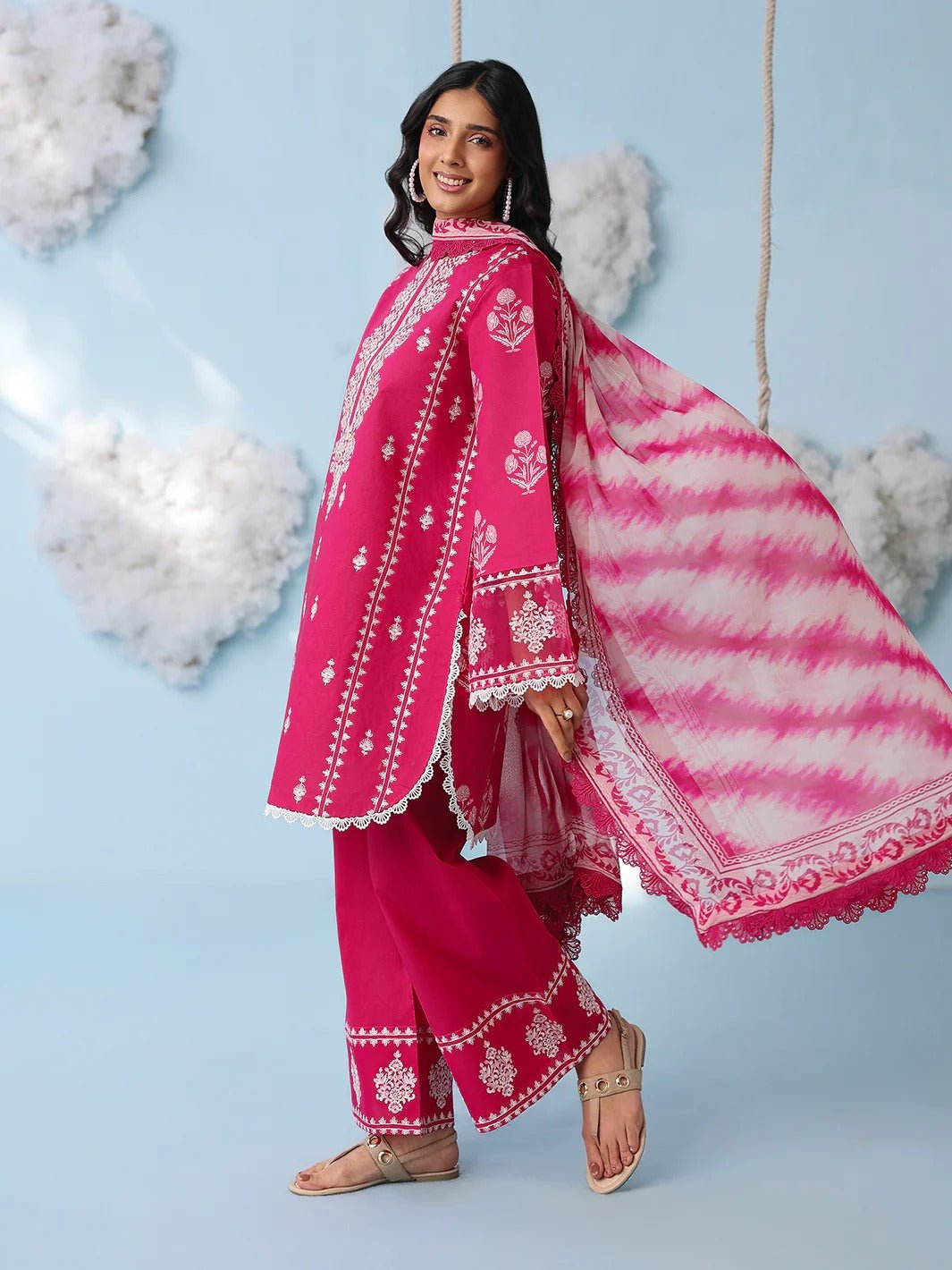 AN-2-12 | 3 PC Lawn | Anaya | Mahnur - Portia Fabrics