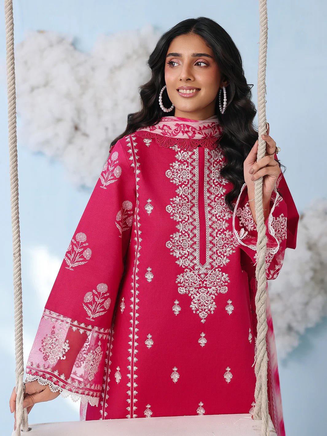 AN-2-12 | 3 PC Lawn | Anaya | Mahnur - Portia Fabrics