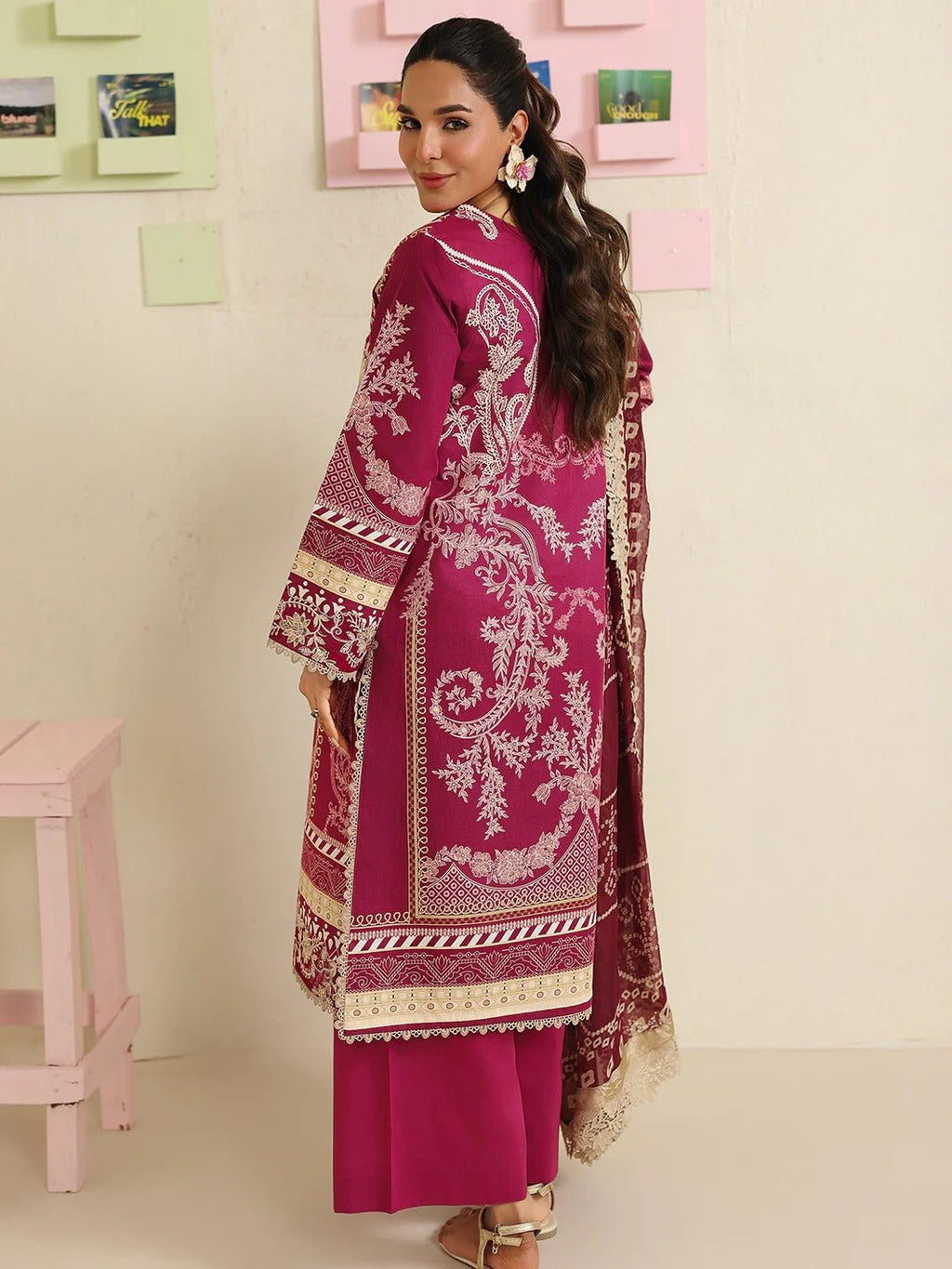 AN-2-20 | 3 PC Lawn| Anaya | Mahnur - Portia Fabrics