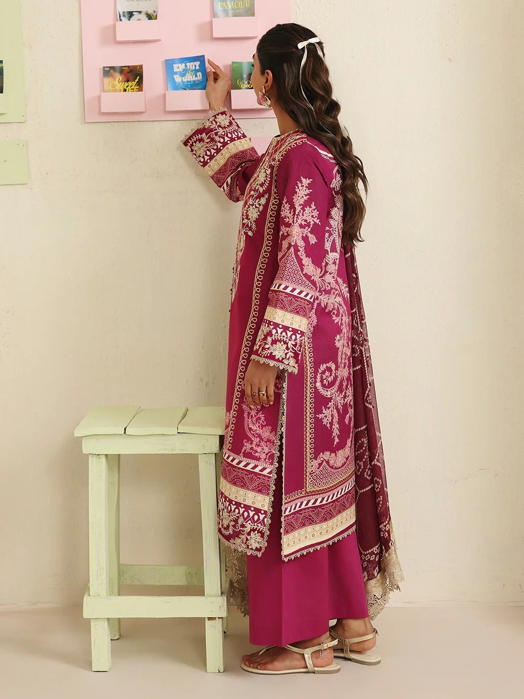 AN-2-20 | 3 PC Lawn| Anaya | Mahnur - Portia Fabrics