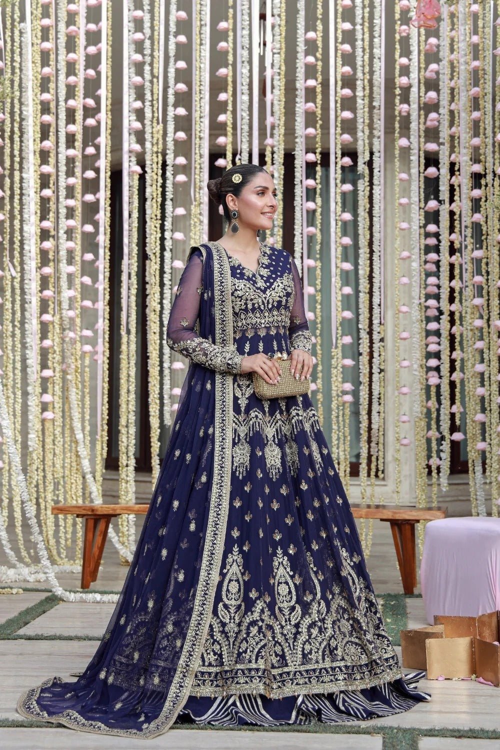 Ayesha I LUXURY HANDWORK Chiffon Collection I Gulmina - Portia Fabrics