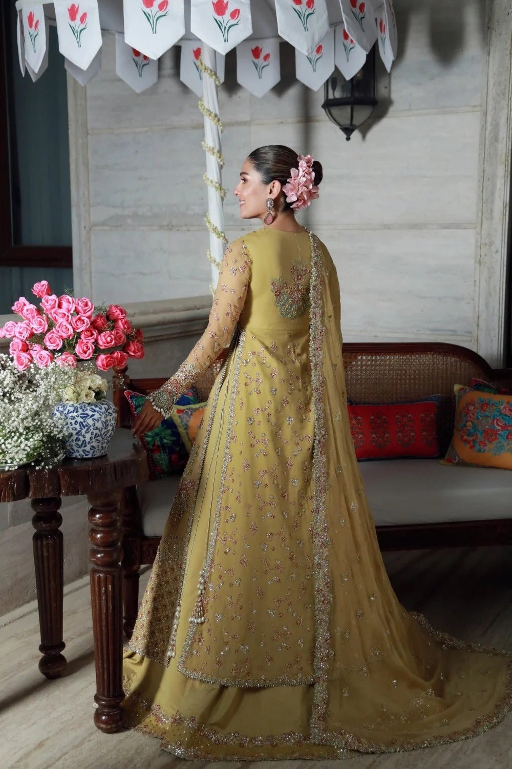 Ayeza I LUXURY HANDWORK Chiffon Collection I Gulmina - Portia Fabrics