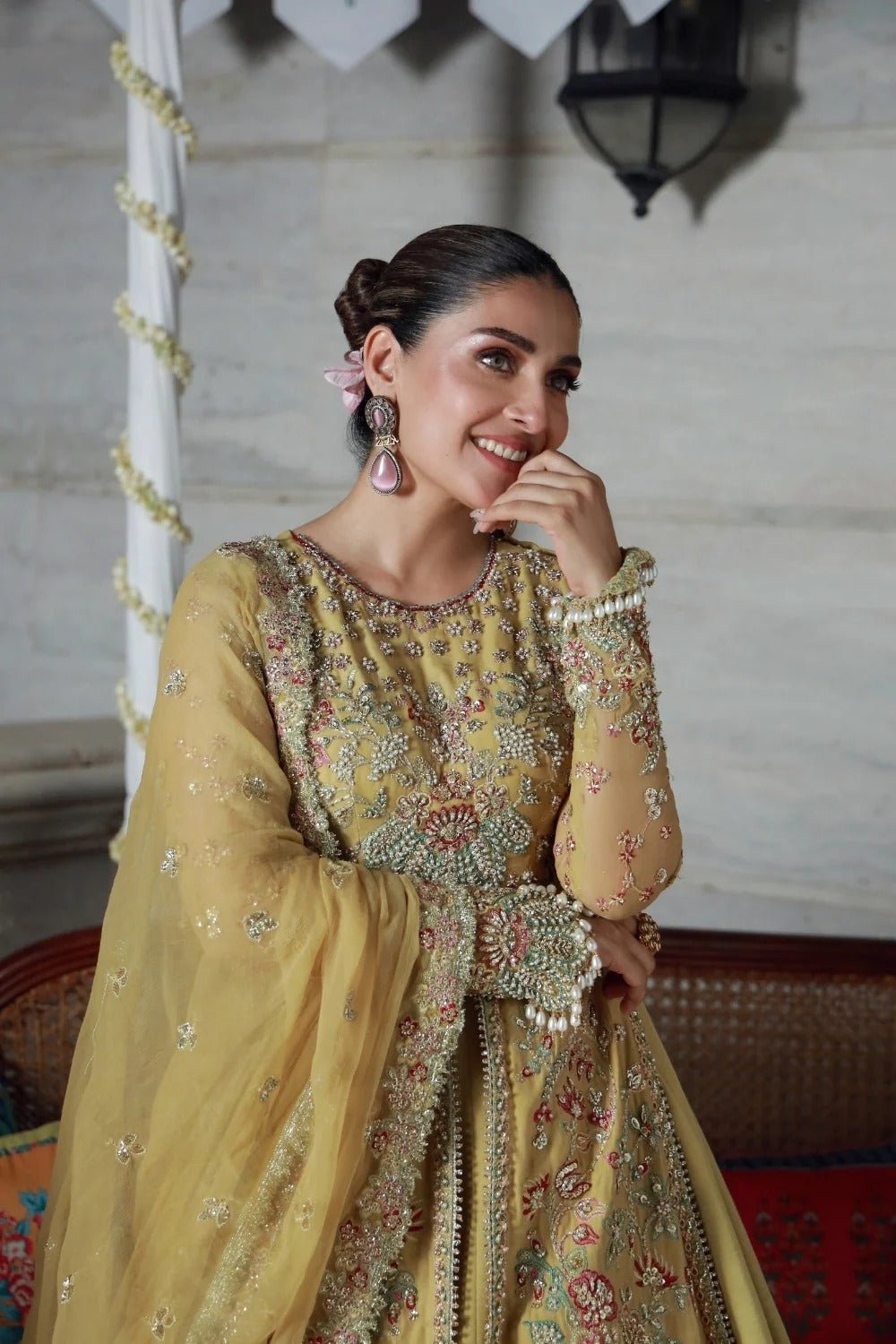 Ayeza I LUXURY HANDWORK Chiffon Collection I Gulmina - Portia Fabrics