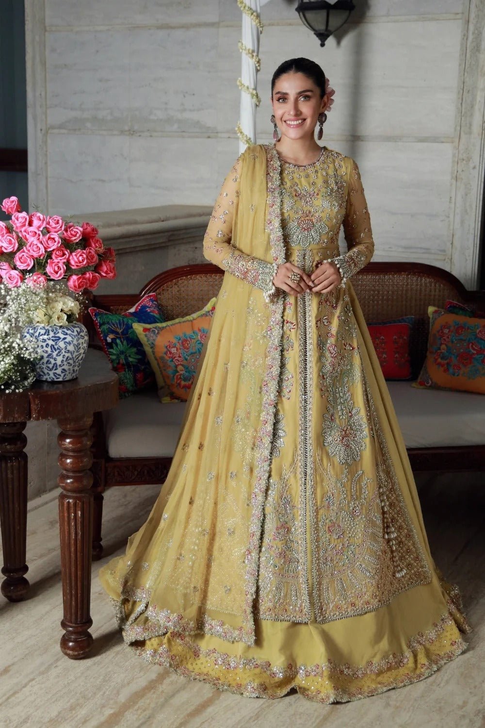 Ayeza I LUXURY HANDWORK Chiffon Collection I Gulmina - Portia Fabrics
