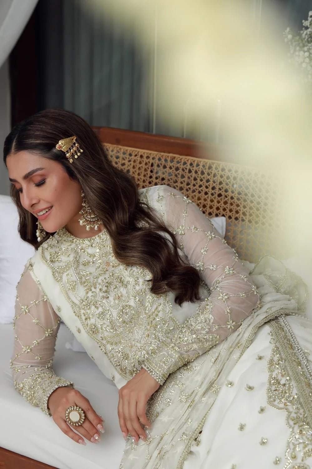 Ayra I LUXURY HANDWORK Chiffon Collection I Gulmina - Portia Fabrics