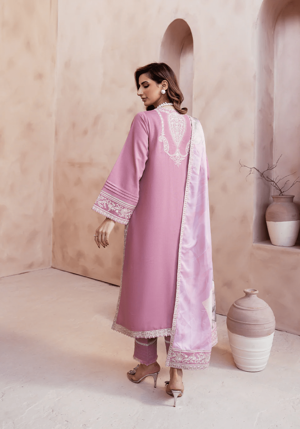 BLUSH HERITAGE I The Winter Edt- Luxe Pret '25 I Zarqash - Portia Fabrics