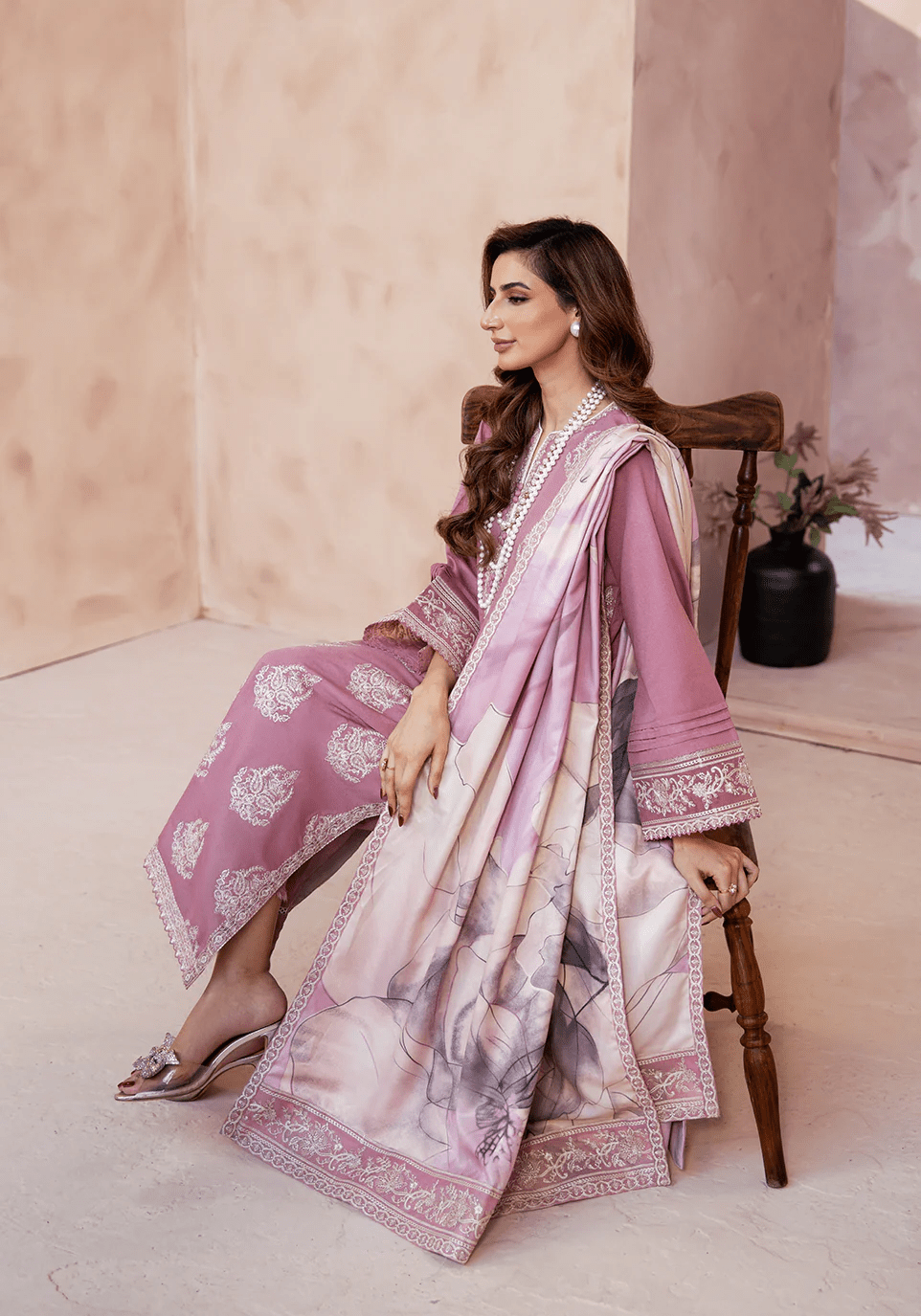 BLUSH HERITAGE I The Winter Edt- Luxe Pret '25 I Zarqash - Portia Fabrics