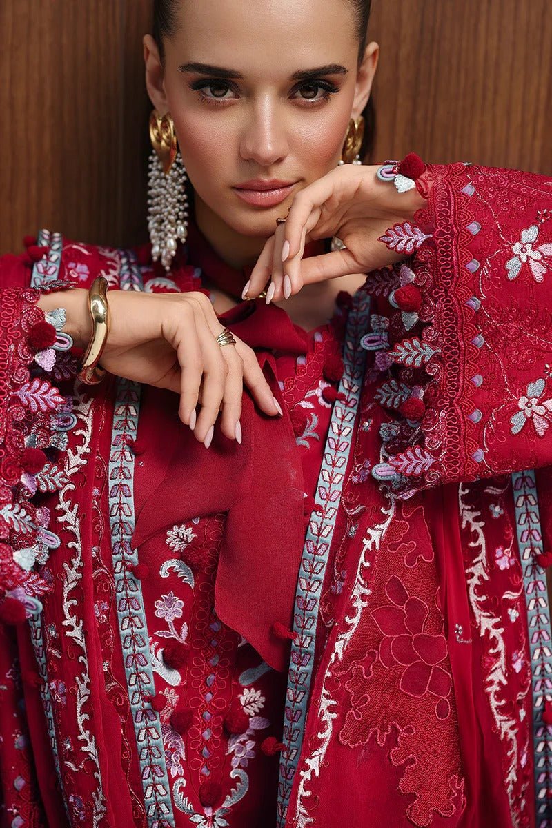 CM-03 RUBY | Chicken kari Eid Edtion | Qalamkar - Portia Fabrics