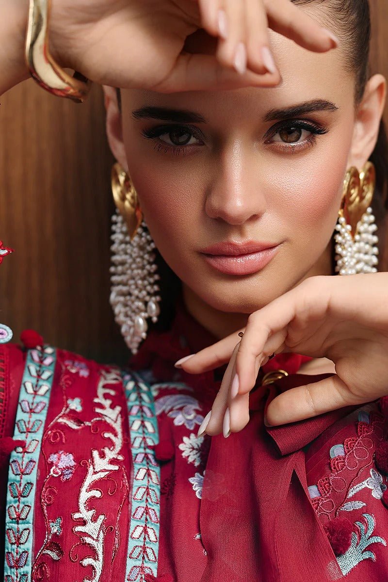CM-03 RUBY | Chicken kari Eid Edtion | Qalamkar - Portia Fabrics