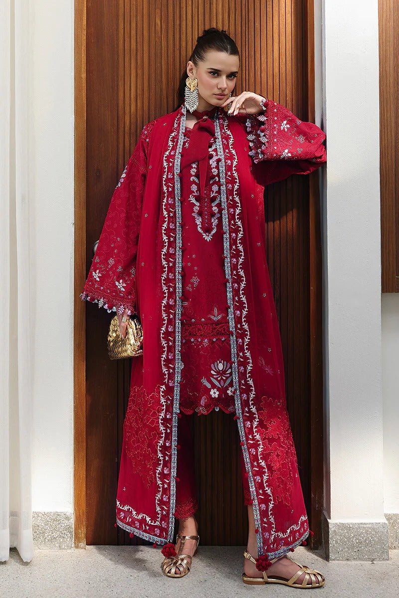 CM-03 RUBY | Chicken kari Eid Edtion | Qalamkar - Portia Fabrics Main image