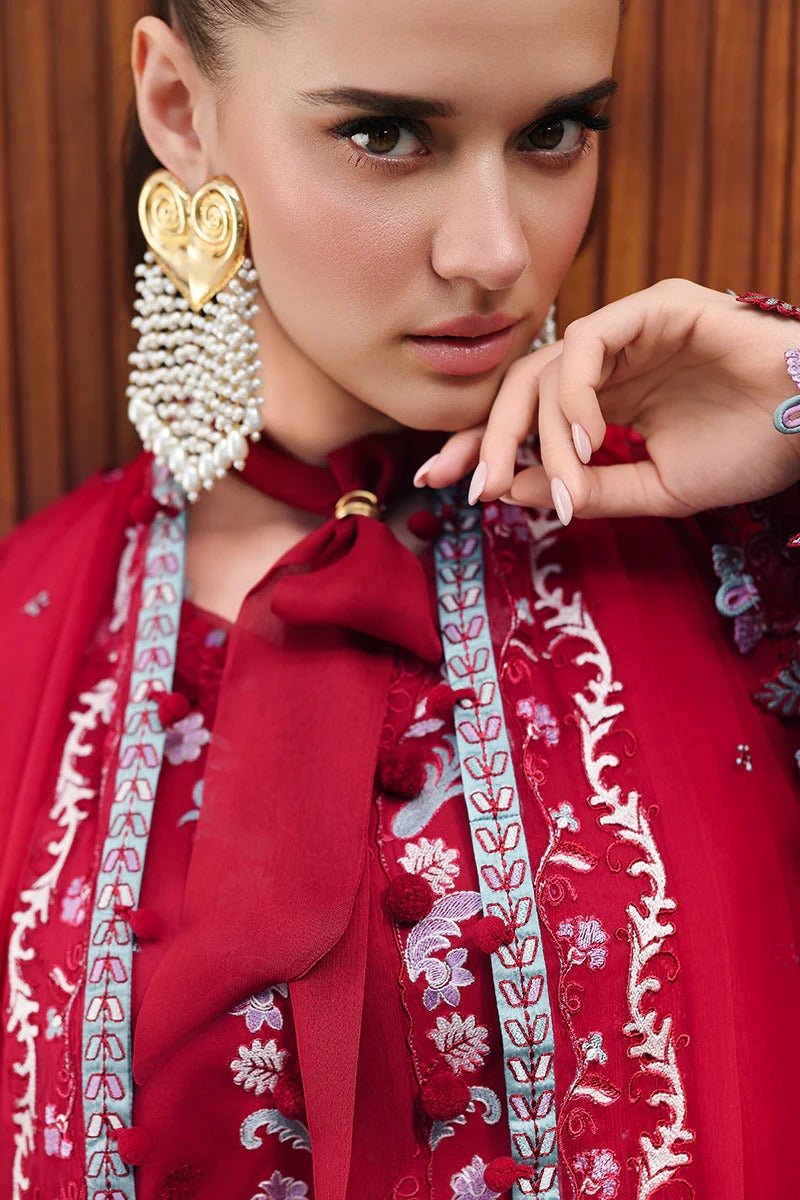 CM-03 RUBY | Chicken kari Eid Edtion | Qalamkar - Portia Fabrics