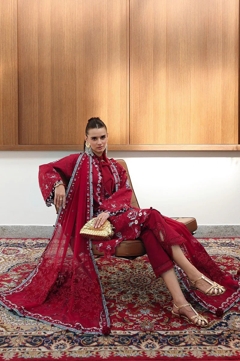 CM-03 RUBY | Chicken kari Eid Edtion | Qalamkar - Portia Fabrics