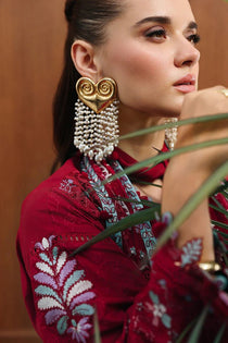 CM-03 RUBY | Chicken kari Eid Edtion | Qalamkar - Portia Fabrics