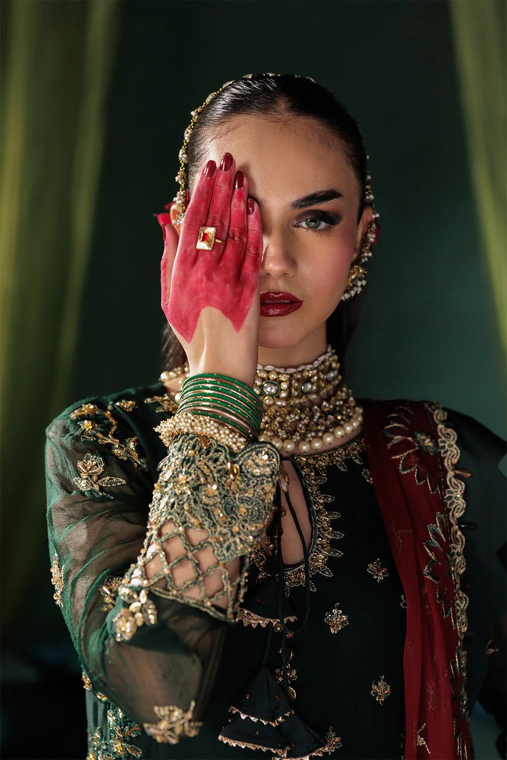 D-03 I Luxury Chiffon '25 I Saad Shaikh - Portia Fabrics