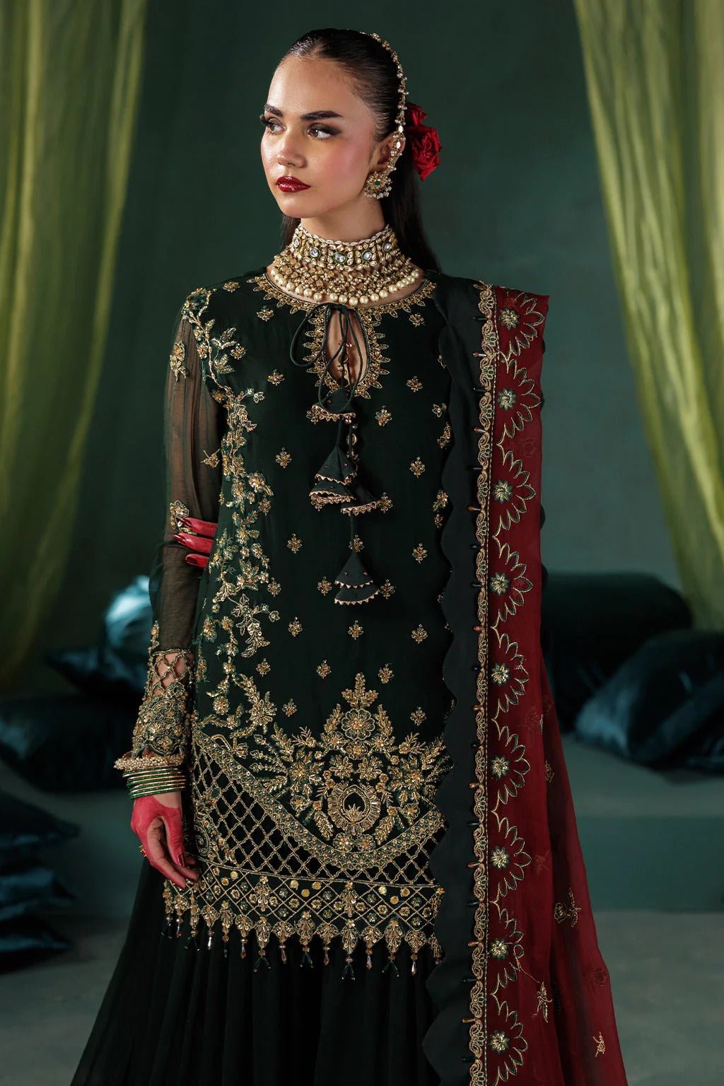 D-03 I Luxury Chiffon '25 I Saad Shaikh - Portia Fabrics