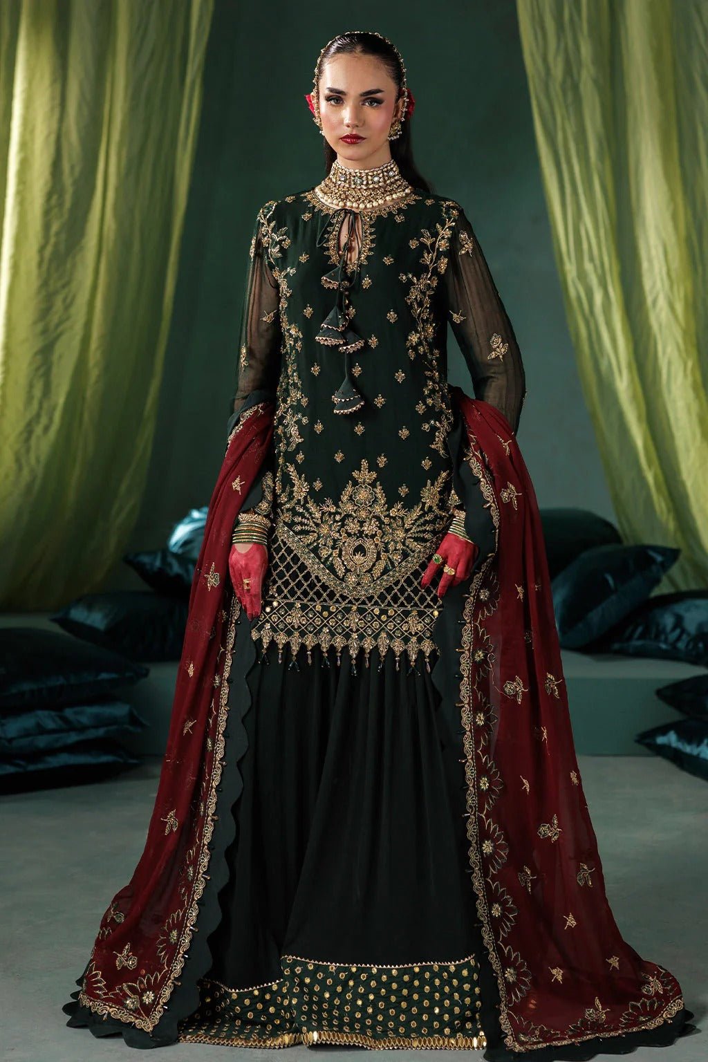 D-03 I Luxury Chiffon '25 I Saad Shaikh - Portia Fabrics