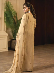 D-03 I Rohana Embroidered Karandi Collection 2025 I Panache - Portia Fabrics