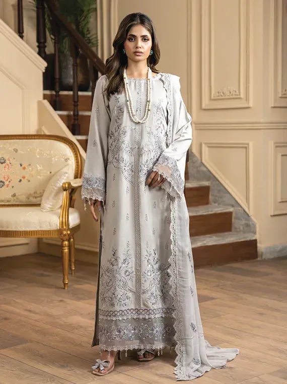 D-05 I Rohana Embroidered Karandi Collection 2025 I Panache - Portia Fabrics