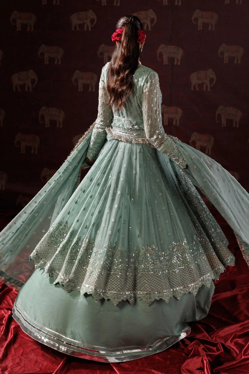 D-08 I Luxury Chiffon '25 I Saad Shaikh - Portia Fabrics