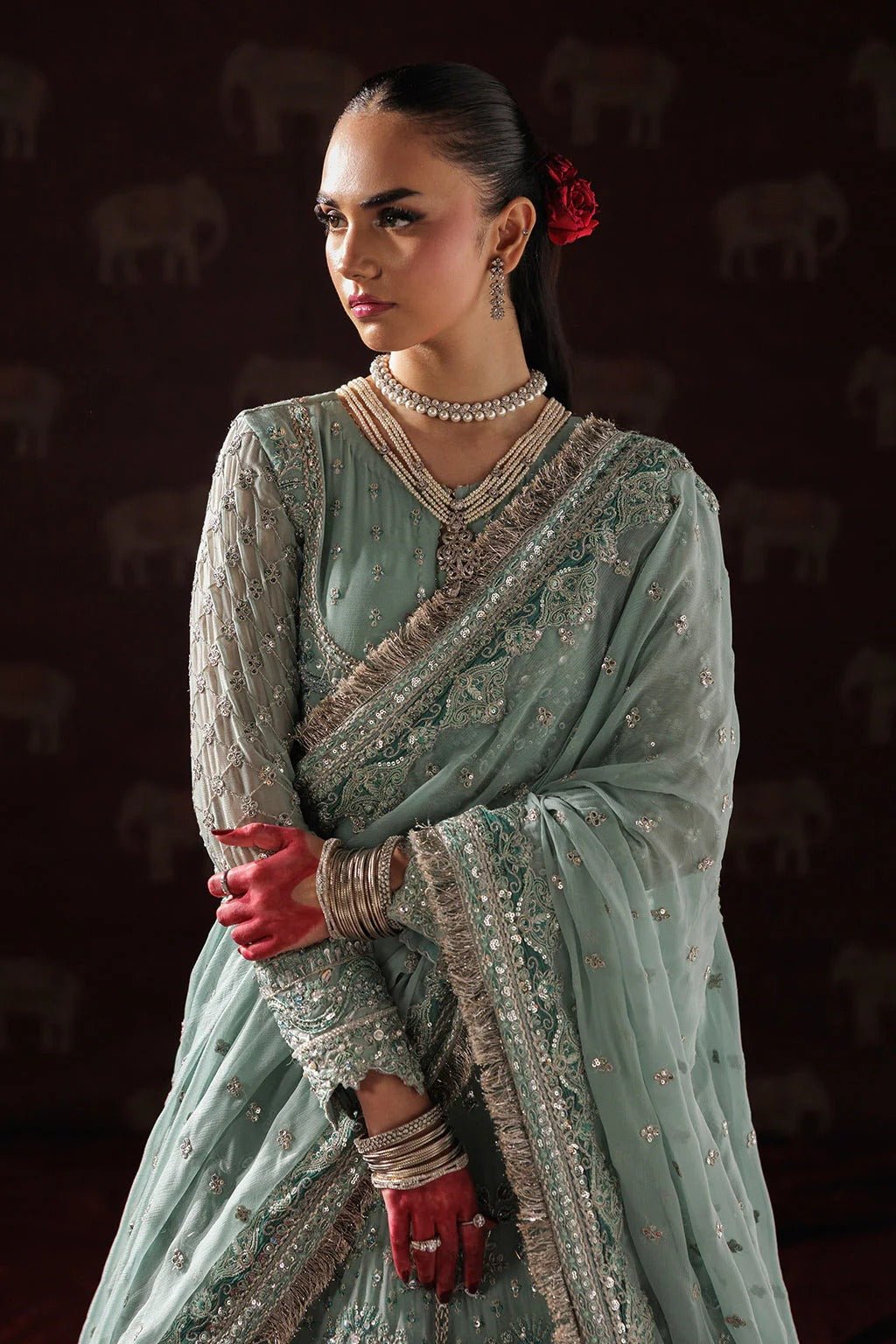 D-08 I Luxury Chiffon '25 I Saad Shaikh - Portia Fabrics