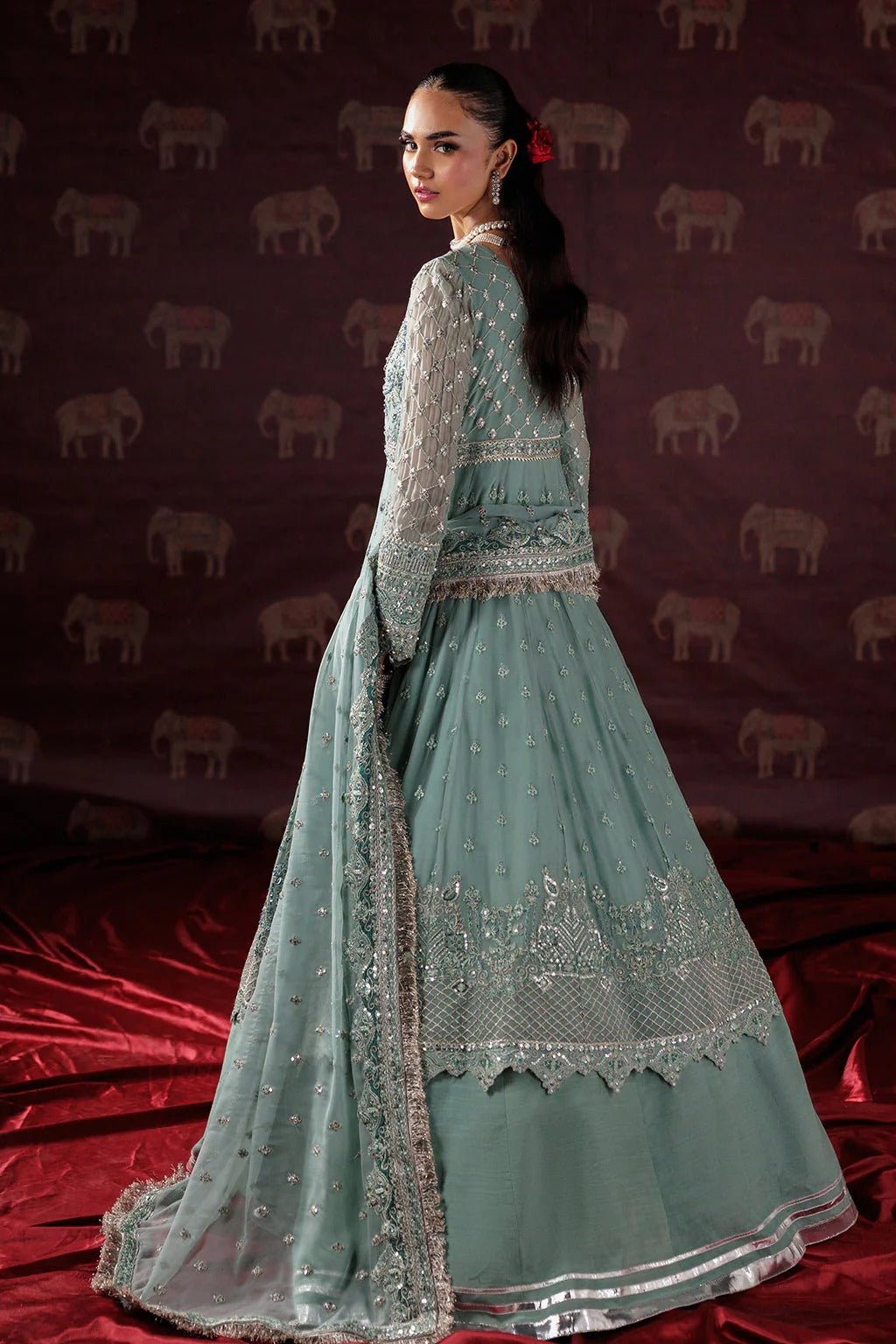 D-08 I Luxury Chiffon '25 I Saad Shaikh - Portia Fabrics