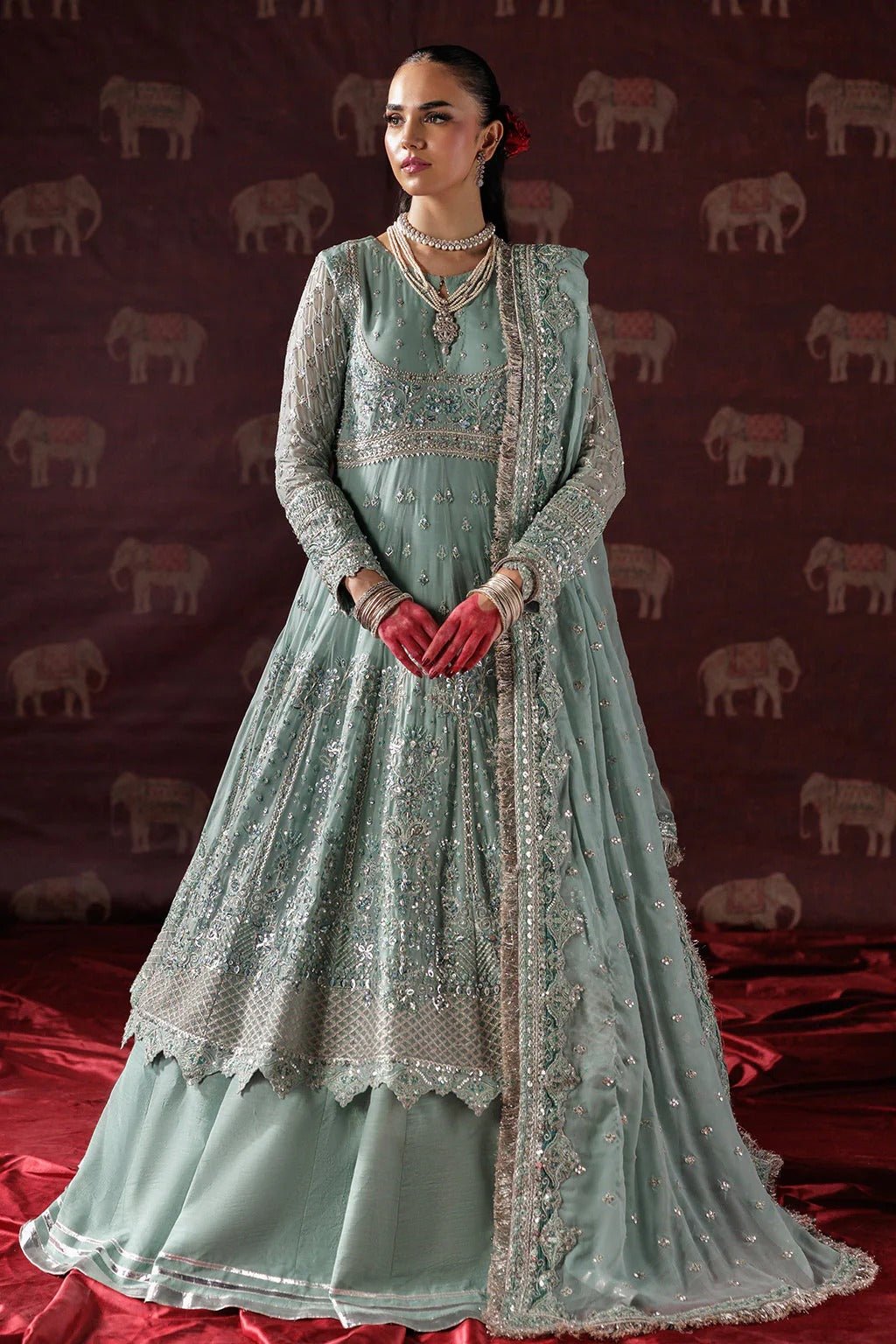 D-08 I Luxury Chiffon '25 I Saad Shaikh - Portia Fabrics