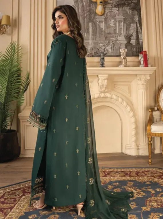 D-08 I Rohana Embroidered Karandi Collection 2025 I Panache - Portia Fabrics
