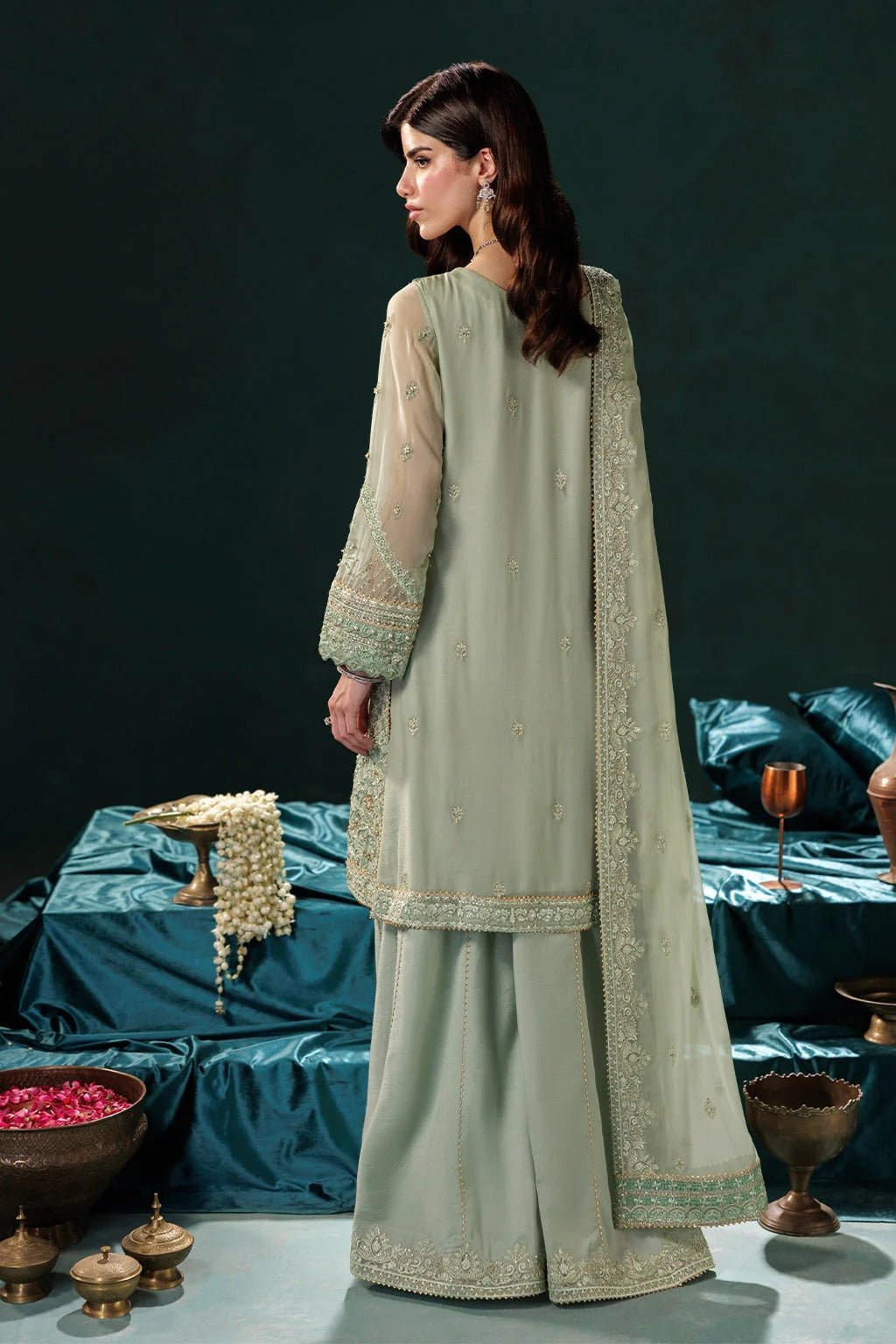 D-09 I Luxury Chiffon '25 I Saad Shaikh - Portia Fabrics