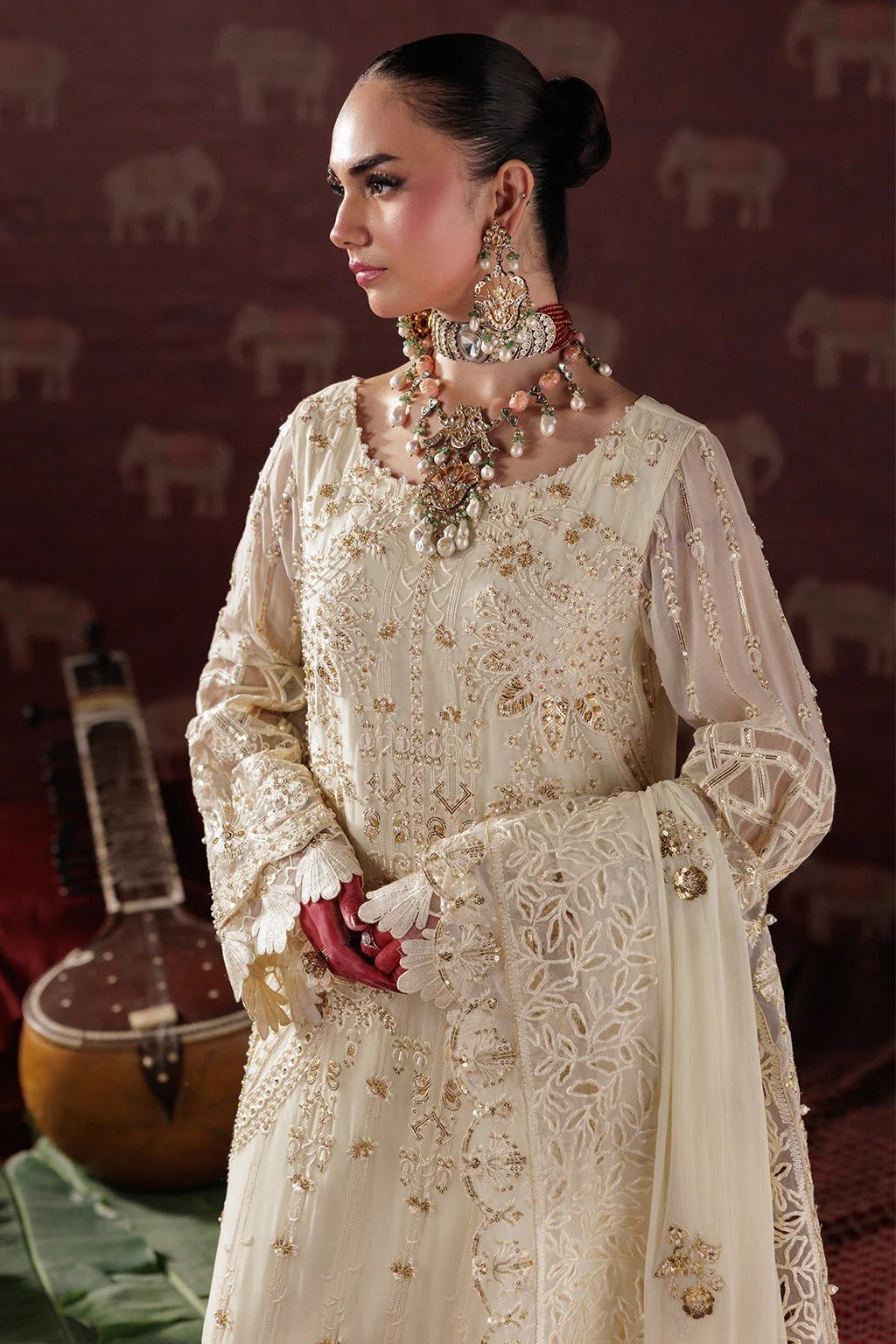 D-10 I Luxury Chiffon '25 I Saad Shaikh - Portia Fabrics