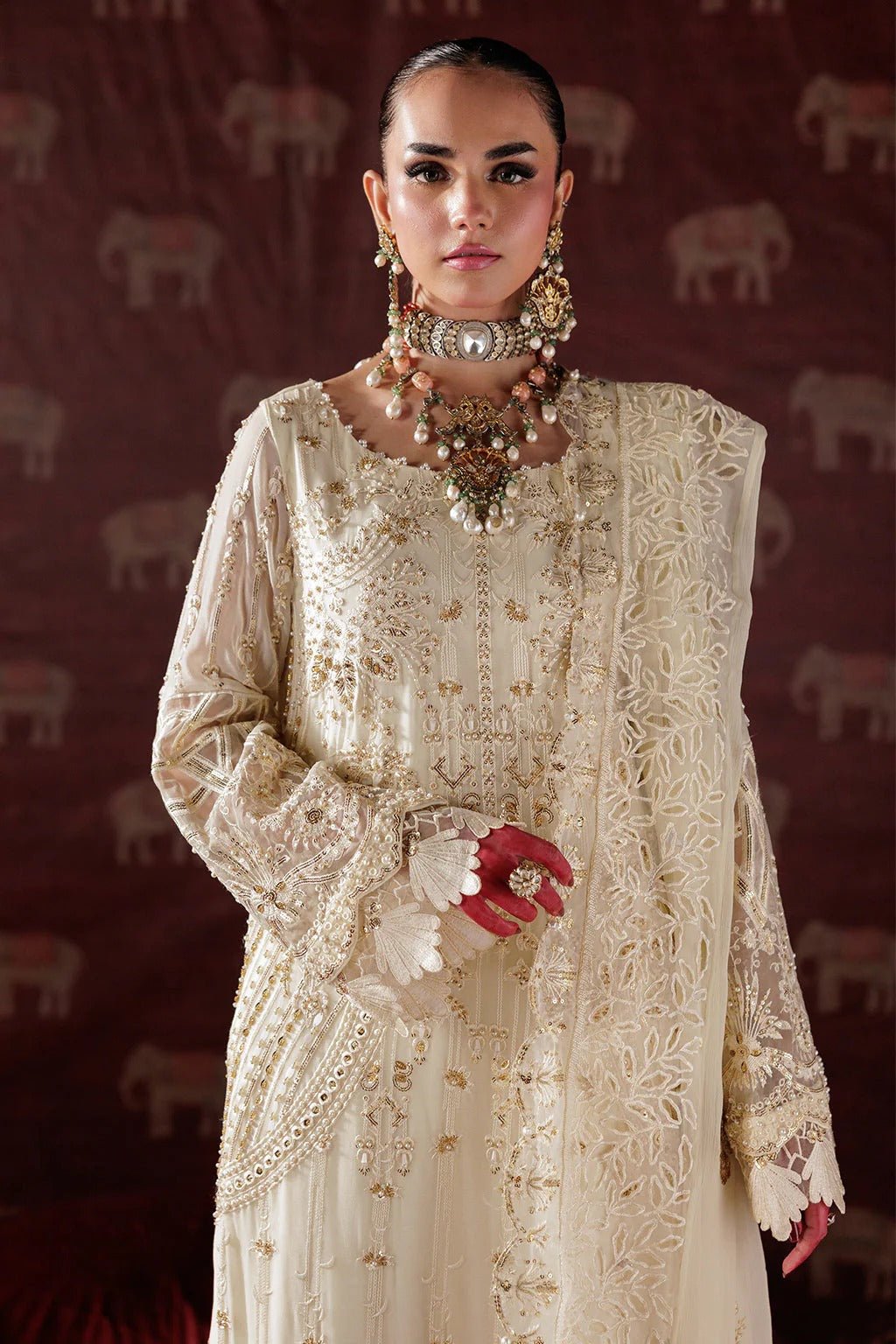 D-10 I Luxury Chiffon '25 I Saad Shaikh - Portia Fabrics