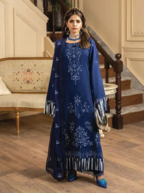 D-10 I Rohana Embroidered Karandi Collection 2025 I Panache - Portia Fabrics