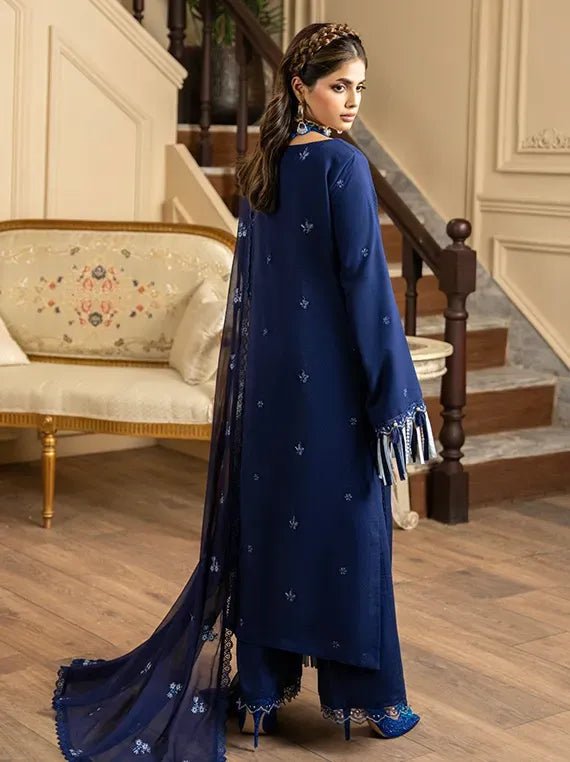D-10 I Rohana Embroidered Karandi Collection 2025 I Panache - Portia Fabrics