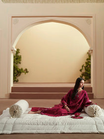 D-113-B | 3 PC Luxury Lawn MASHRIQ | BIN ILYAS - Portia Fabrics