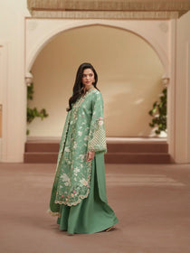 D-117-A | 3 PC Luxury Lawn MASHRIQ | BIN ILYAS - Portia Fabrics