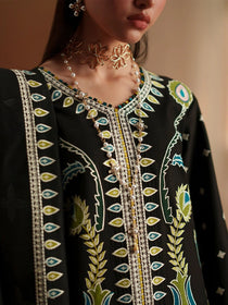 D-118-B | 3 PC Luxury Lawn MASHRIQ | BIN ILYAS - Portia Fabrics