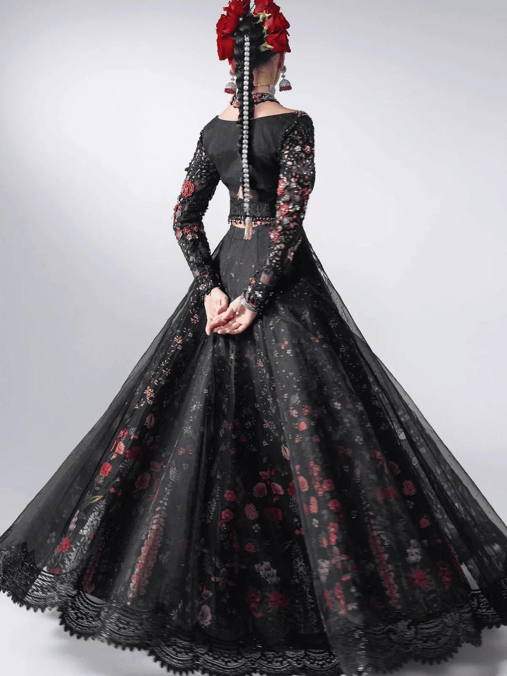 D1 3 Piece Unstitched | MBROIDERED Wedding Edtion | Maria B - Portia Fabrics