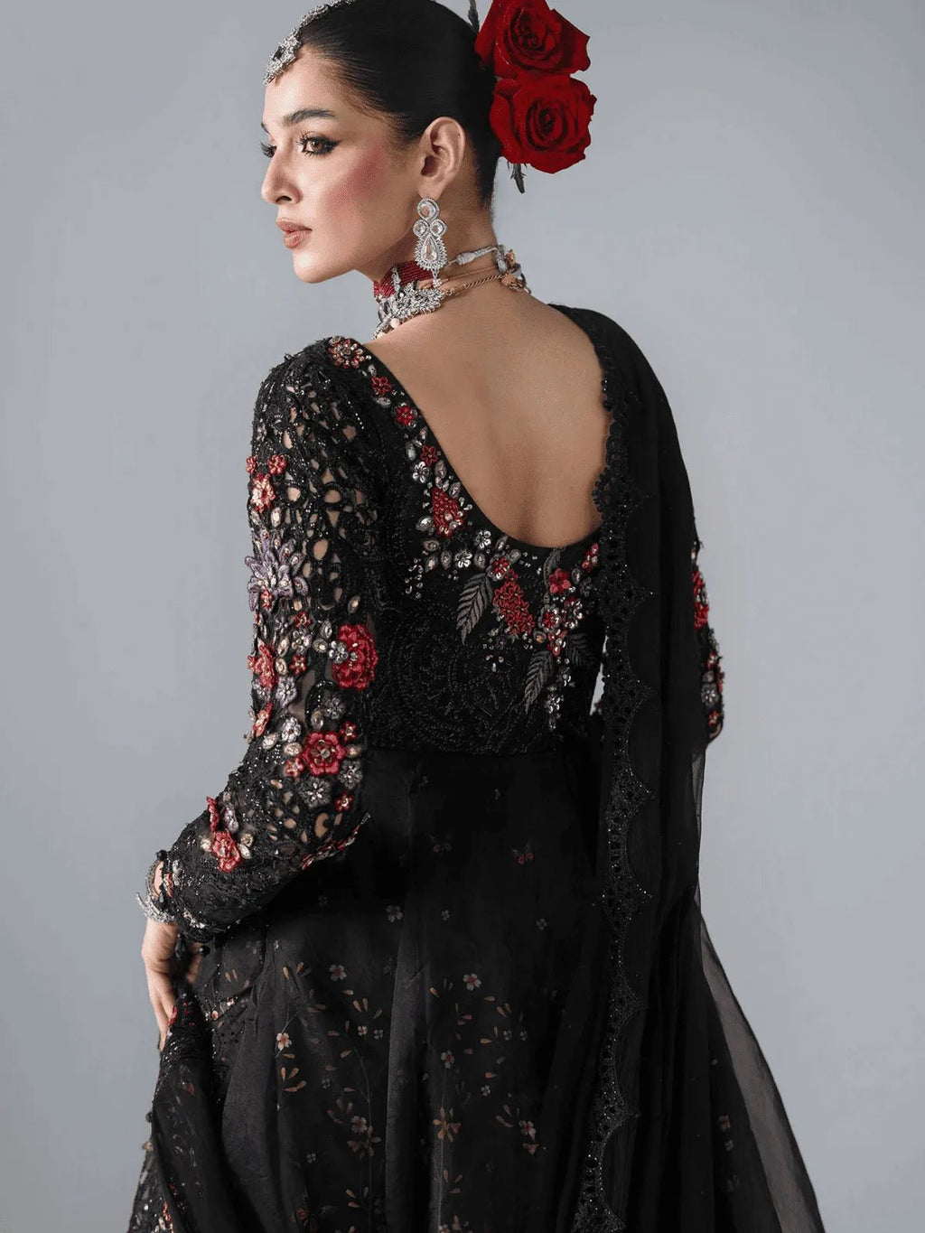 D1 3 Piece Unstitched | MBROIDERED Wedding Edtion | Maria B - Portia Fabrics
