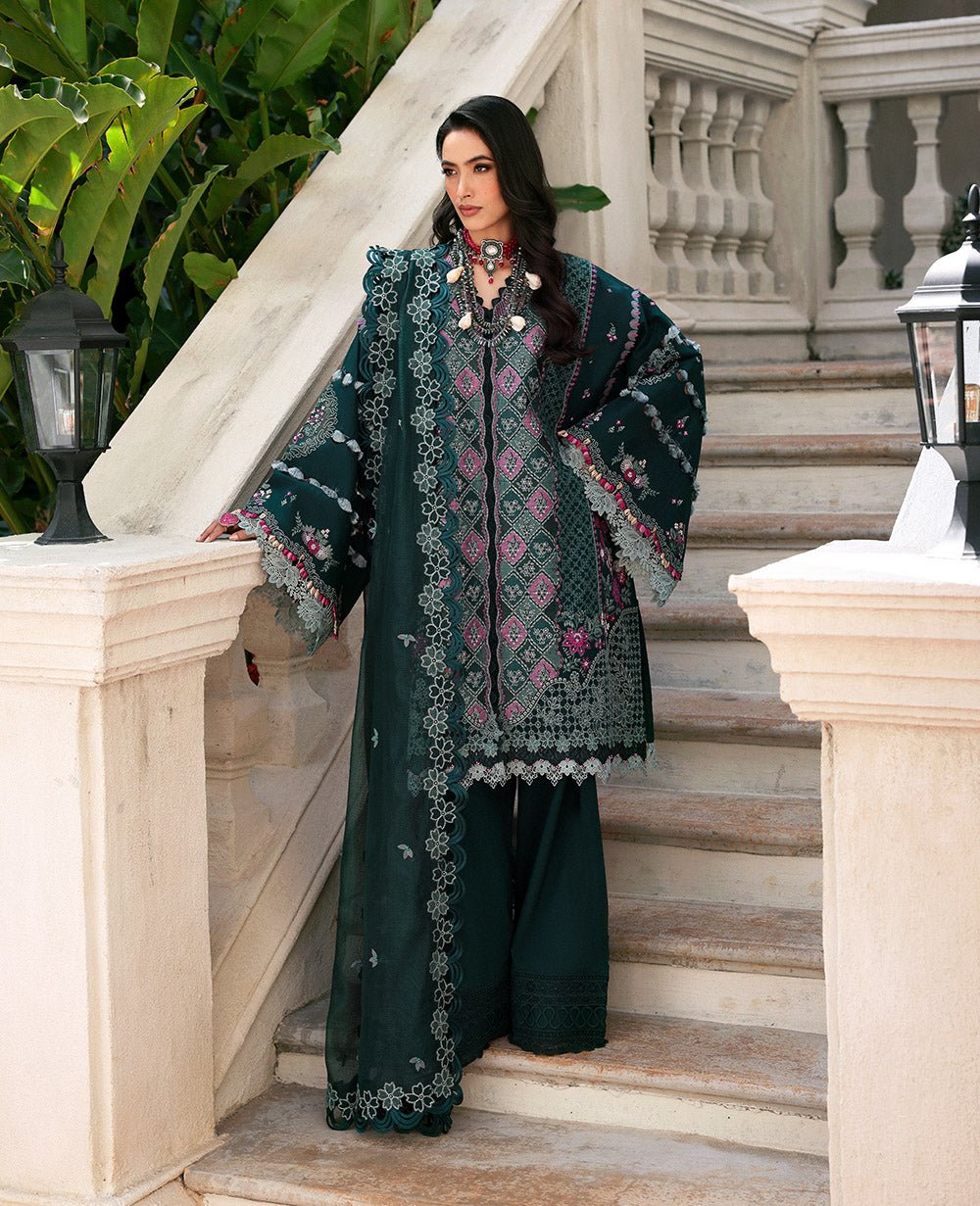 D1-B - Zehra I Kalani - Eid Luxury Lawn 2025 I Republic Womenswear - Portia Fabrics