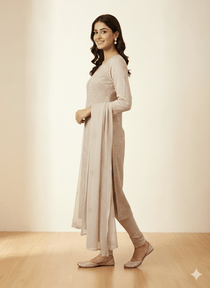 D2 I Karandi 3 piece unstitch suit I Portia Fabrics - Portia Fabrics
