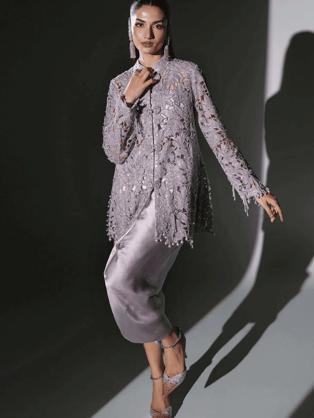 D5 3 Piece Unstitched | MBROIDERED Wedding Edtion | Maria B - Portia Fabrics