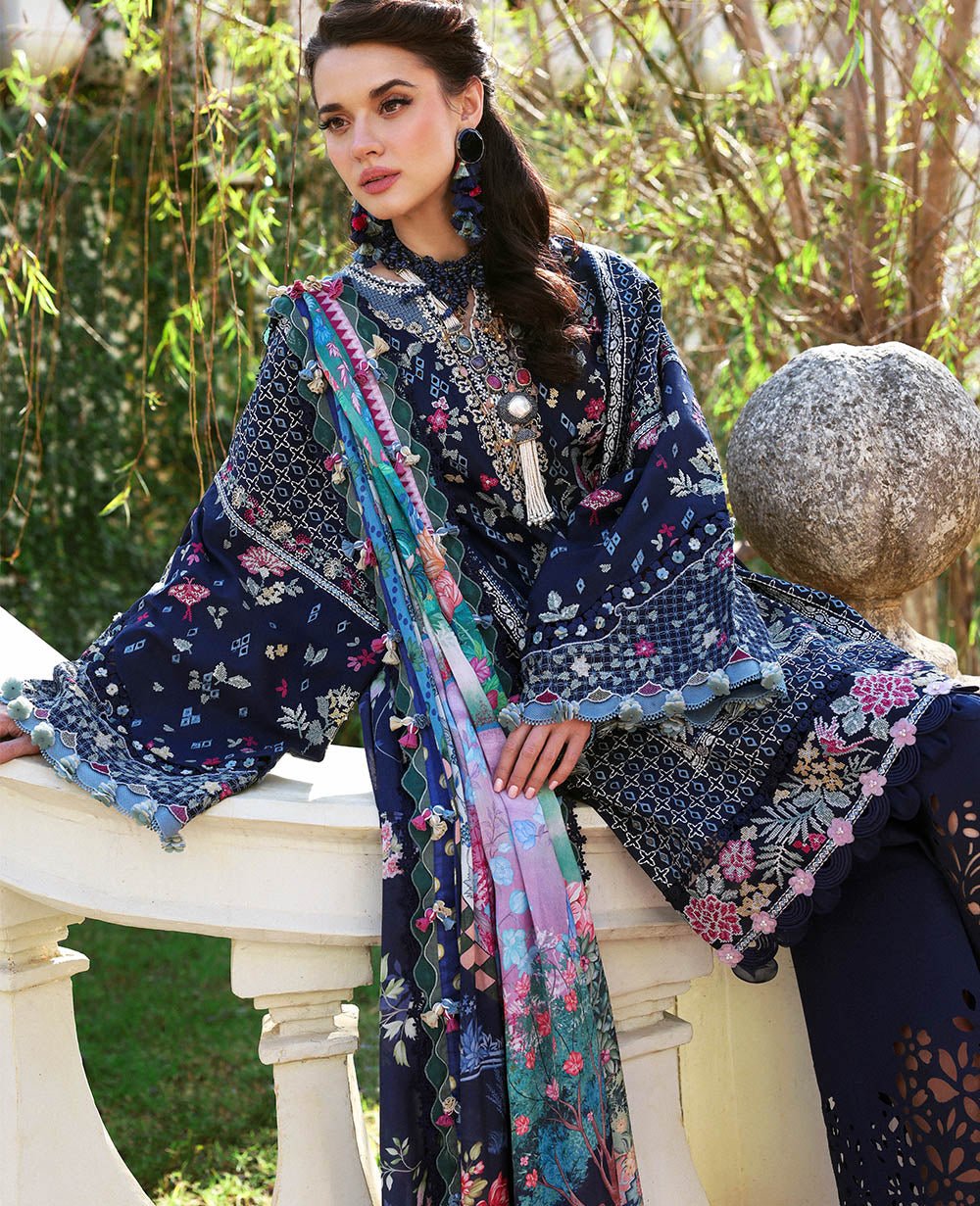 D5-B - Nyra I Kalani - Eid Luxury Lawn 2025 I Republic Womenswear - Portia Fabrics