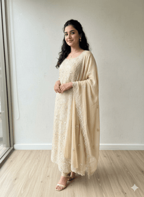 D5 I Karandi 3 piece unstitch suit I Portia Fabrics - Portia Fabrics